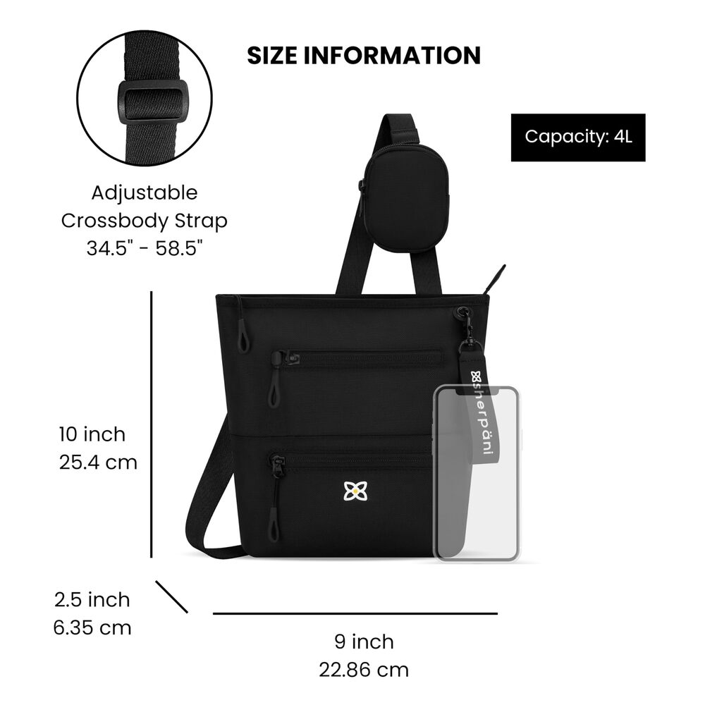 8661 Sadie, Nylon Crossbody Bag, Lightweight Shoulder Bag, Travel Cross - Picture 4 of 8